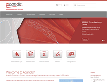 Tablet Screenshot of acandis.com